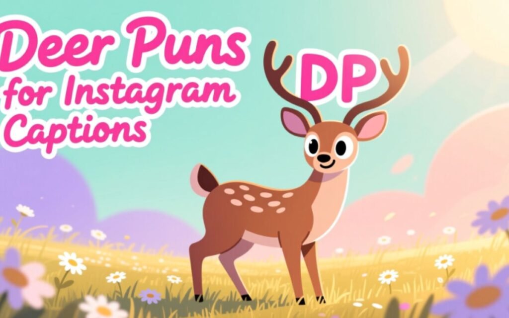 Short and catchy deer pun perfect for Instagram captions