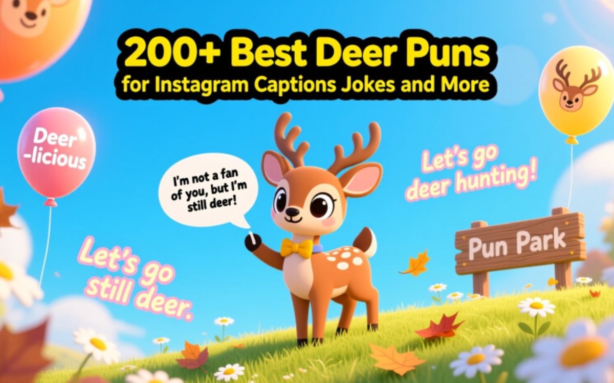 “Cute deer puns and funny deer jokes collection.”
